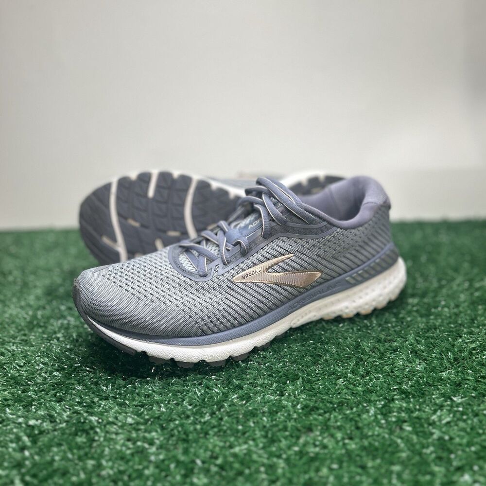 Brooks Adrenaline GTS 20 Running Shoes Womens Size 7.5 B Grey Purple 1202961B073